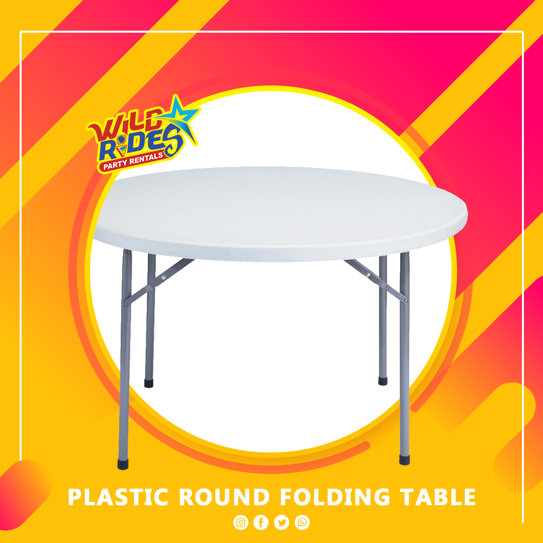 Plastic Round Table (4/5 Seater)