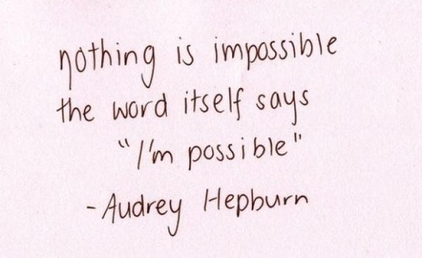 Nothing Is Impossible.
#fridaymotivation